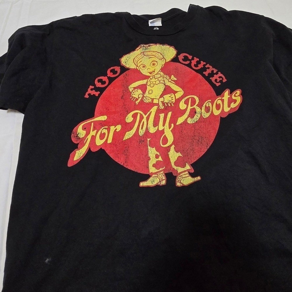 Disney Pixar Toy Story Jessie Too Cute For‎ My Boots Graphic T Shirt 2XL /0314